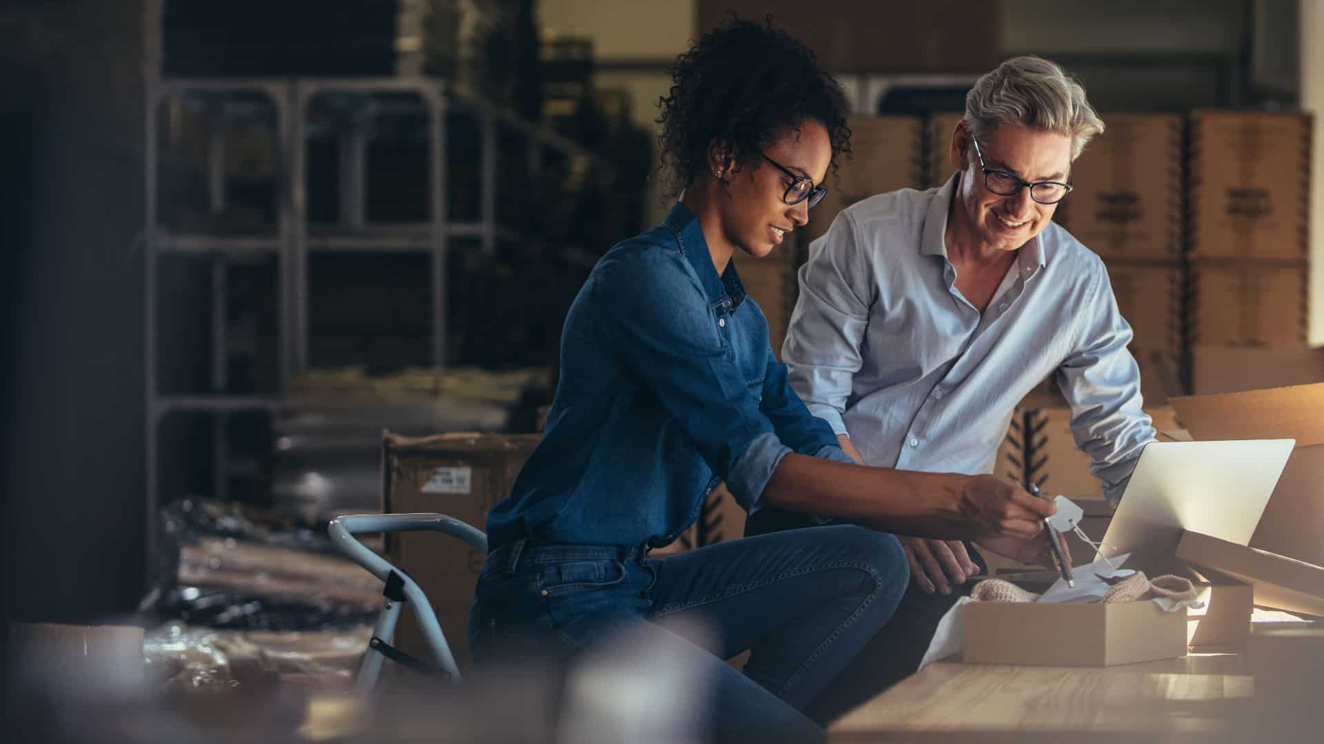 two businessman working deposita